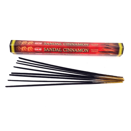 Betisoare parfumate HEM Sandal Cinnamon, santal si scortisoara