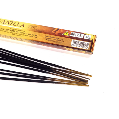 Bețișoare parfumate HEM Sandal Vanilla cutie hexagonală 20 buc aromă santal vanilie [4]