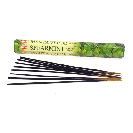 Betisoare parfumate - Bețișoare parfumate HEM Spearmint cutie hexagonală 20 buc aromă mentolată