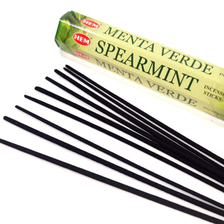 Bețișoare parfumate HEM Spearmint cutie hexagonală 20 buc aromă mentolată [1]