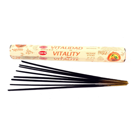 Bețișoare parfumate HEM Vitality cutie hexagonală 20 buc scorțișoară mandarină [7]
