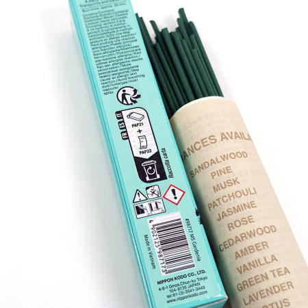 Bețișoare parfumate Nippon Kodo Gardenia Morning Star 50 buc, cutie japoneză cu suport ceramic [3]