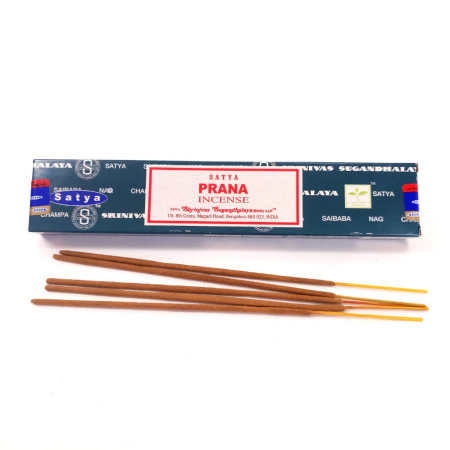 Betisoare parfumate - Bețișoare parfumate Satya Prana 15 gr, aromă proaspătă energie vitală, rulate manual India, meditație yoga