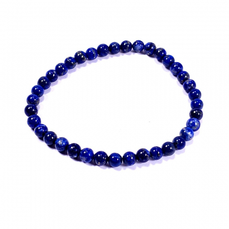Brățări din pietre naturale semiprețioase - Bratara pentru barbati din pietre lapis lazuli 6 mm