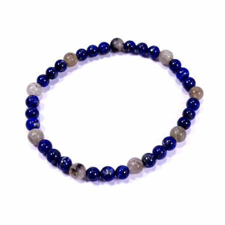 Brățări din pietre naturale semiprețioase - Bratara pentru barbati din pietre lapis lazuli si labradorit