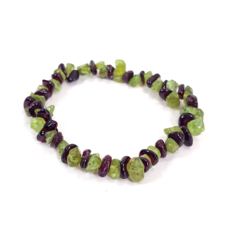 Bratara din chipsuri de peridot si granat [1]
