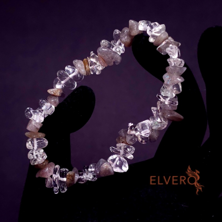 Bratara elastica cristale naturale de labradorit si cuart [1]