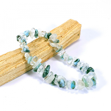 Larimar si piatra lunii moonstone bratara elastica [1]