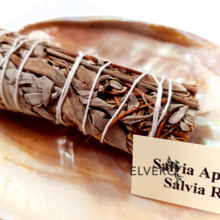 Buchet salvie albă și salvie de munte pentru fumigatii, 10 cm [1]