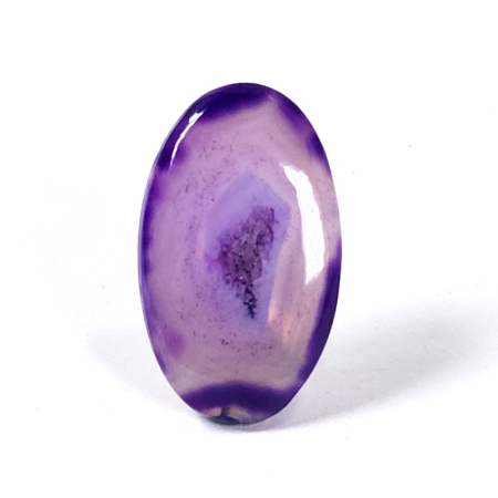 Cabochoane pietre naturale - Agat druzy mov pentru montat in bijuterii