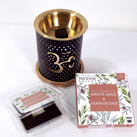Brichete parfumate aromaterapie cu salvie alba si tamaie olibanum [4]