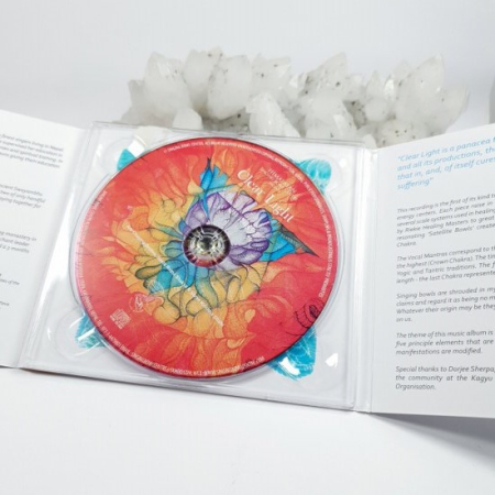 CD audio Clear Light, terapie prin sunet cu boluri cântătoare pentru purificare chakre [1]