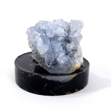 Celestina cluster pe disc orgonic cu turmalina [3]