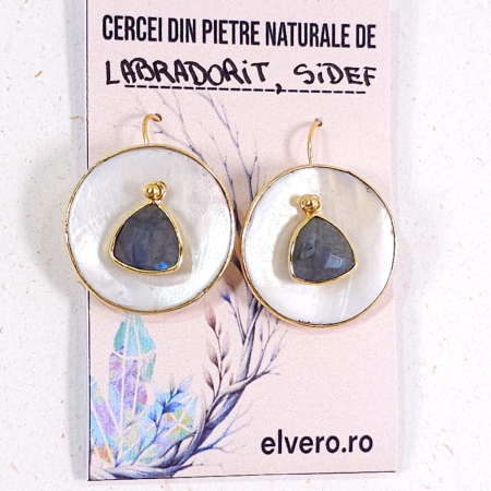 Cercei statement din pietre labradorit natural [1]
