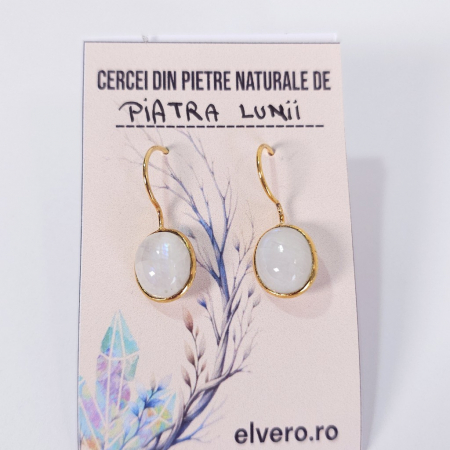 Piatra lunii moonstone cercei [3]