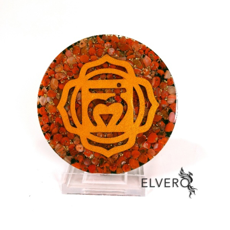 Wellness - Chakra 1, Muladhara, disc orgonic din pietre semipretioase