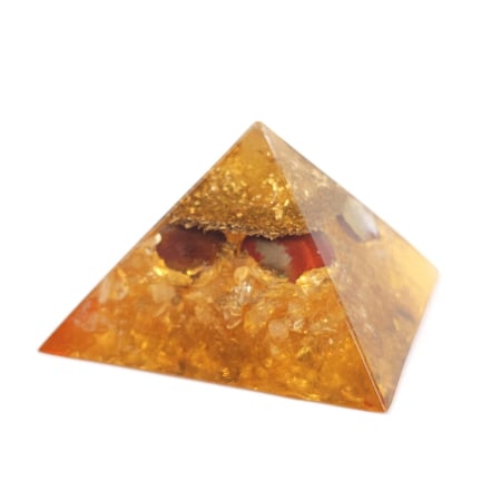 Piramide orgonice - Piramidă orgon cu pietre semiprețioase pentru bunăstare