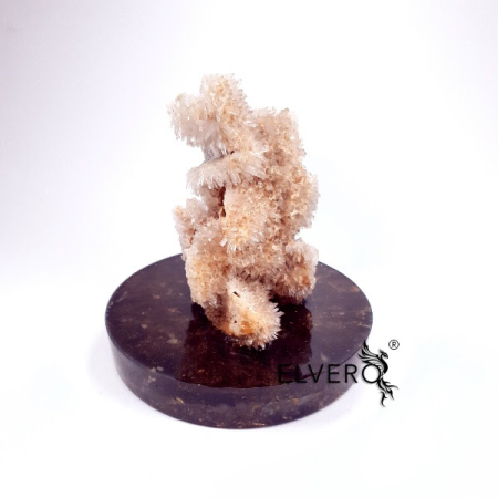 Cluster din cuart si calcit pe disc orgonic cu turmalina neagra * [4]