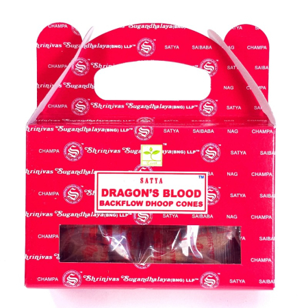 Conuri parfumate backflow Satya Dragon's Blood