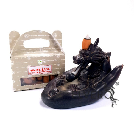 Conuri parfumate backflow Satya White Sage [5]