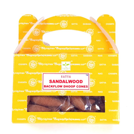 Conuri parfumate backflow Satya Sandalwood