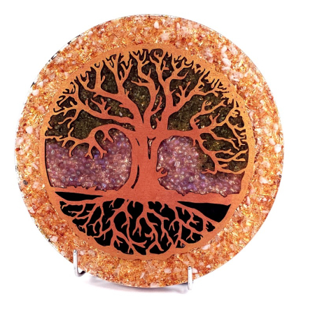 Tablouri - Arobre obiect decor orgon din pietre naturale semipretioase