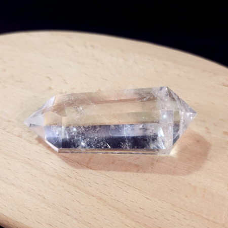 Bagheta din cuart alb de 8 cm cu doua terminatii [2]