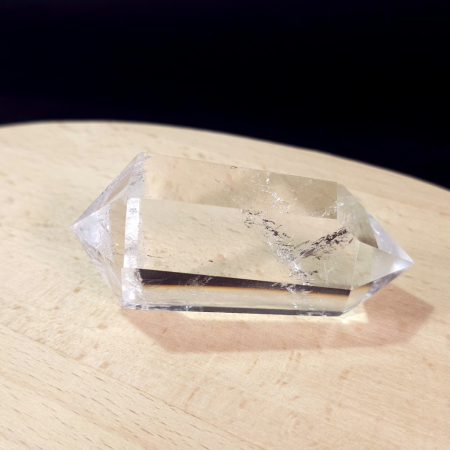 Bagheta din cuart alb de 8 cm cu doua terminatii [5]