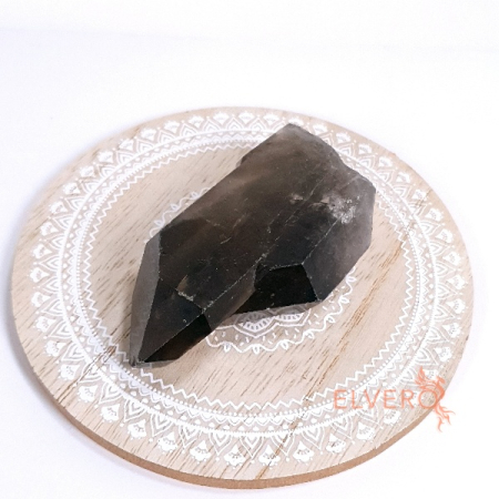 Baghete si sfere - Cristal de cuart fumuriu cu varf natural