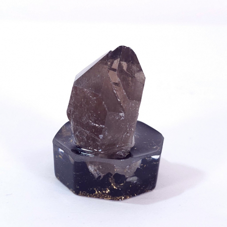 Cuart fumuriu varf natural pe suport orgon [1]