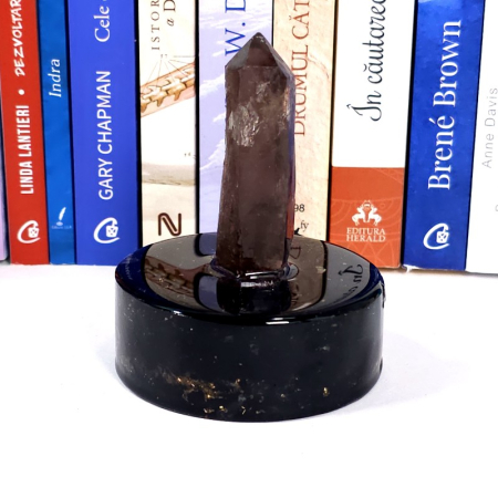 Cuart fumuriu varf natural pe suport orgonic [4]