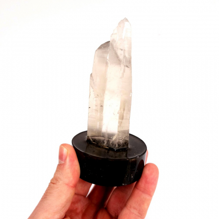 Cluster cuart lemurian pe suport orgonic turmalina [6]