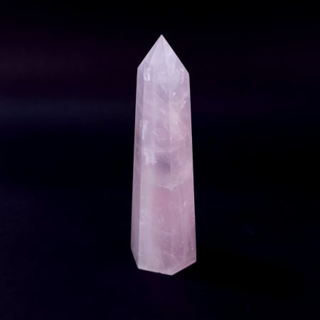 Baghete si sfere - Bagheta cristal natural cuart roz de 13,3 cm