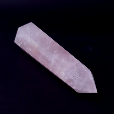 Bagheta cristal natural cuart roz de 13,3 cm [2]