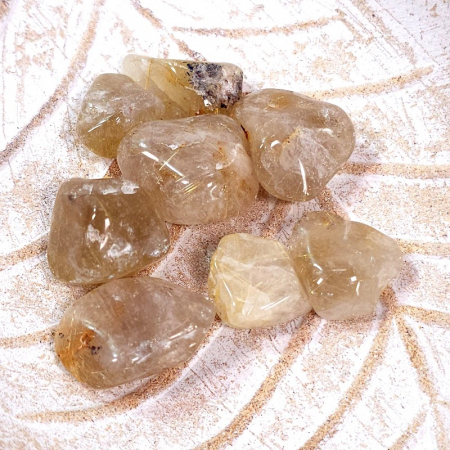 Pietre naturale rulate - șlefuite - Cuart rutilat slefuit