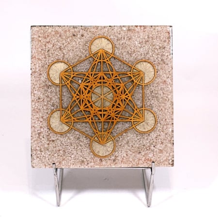Cubul lui Metatron placa orgon mare