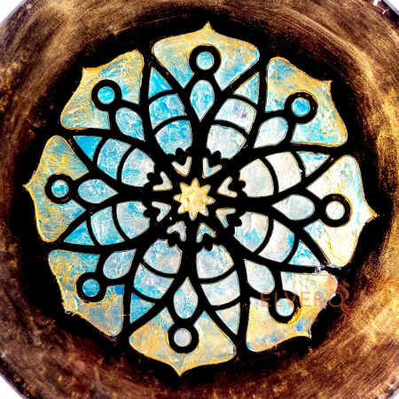 Mandala decorativa pentru casa sau birou din pietre semiprețioase [2]