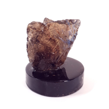 Decoratiune cristal cuart fumuriu pe suport turmalina neagra [1]