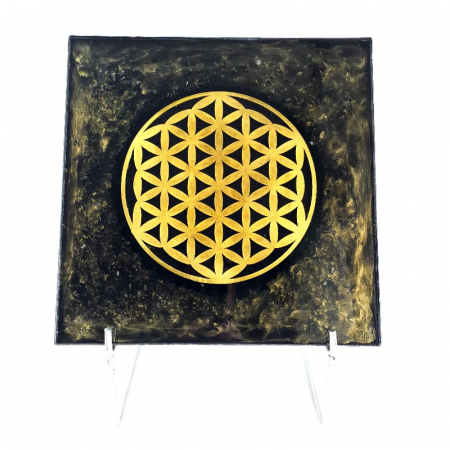 Tablouri - Floarea Vietii placa orgonica cristaloterapie 35x35 cm