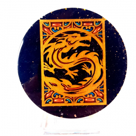 Decorațiuni orgon din pietre naturale - Decoratiune din pietre naturale dragon protector
