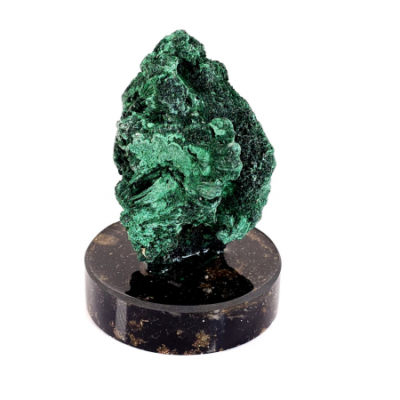 Malachit fibros natural pe suport orgon turmalina [1]