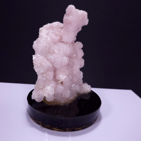 Calcit roz pe suport orgonic cu turmalina neagra [2]