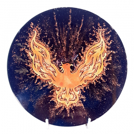 Decorațiuni orgon din pietre naturale - Pasarea fenix obiect decorativ elegant din pietre naturale