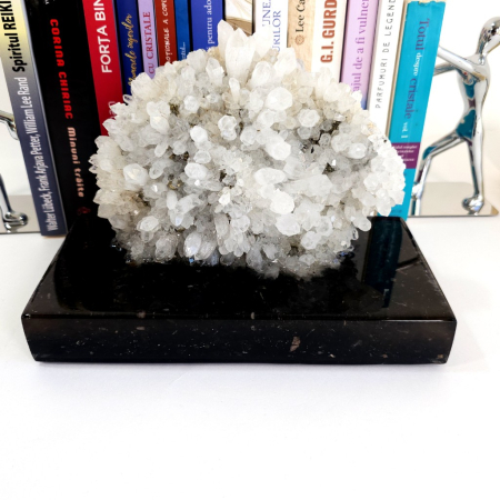 Geoda cuart pe suport din turmalina neagra [3]