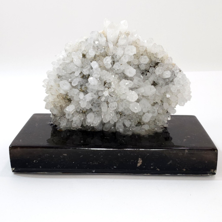 Geoda cuart pe suport din turmalina neagra [5]