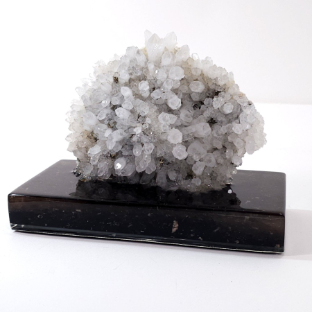 Geoda cuart pe suport din turmalina neagra [6]