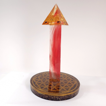 Piramide orgonice - Instrument orgonic din bagheta mare de cuart pentru cristaloterapie