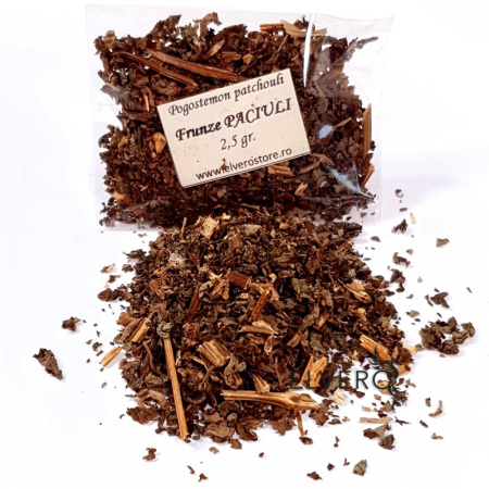 Plante sacre pentru fumigație - Frunze paciuli pentru fumigații, 2.5 gr, cod 1328