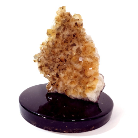 Fragment din geoda de citrin pe disc orgonic [2]