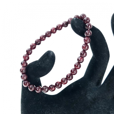 Granat rosu bratara elastica sfere 0.6 cm [1]